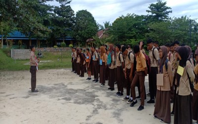 Kegiatan MPLS di lingkungan SMAN 2 Pinggir