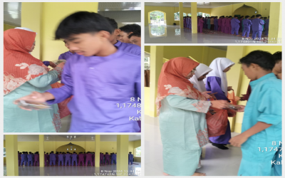 Sholat jumat di SMA negeri 2 Pinggir