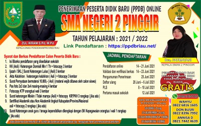 Segera Daftar di SMAN 2 Pinggir...